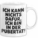 Teenager Jugend Sarkasmus Tasse Geschenk Lustige Geschenkidee Spruch Ich Kann Nichts Dafür Ich Bin In Der Pubertät Weiß Trendation
