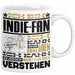 Indie-Fan Geschenk Tasse Geschenkidee für Indie-Fan Geburtstag Lustig Ich Bin Indie-Fan Ich Kann Es Dir Erklären Aber Nicht Für Dich Verstehen Weiß Trendation