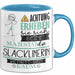 Slacklinerin Tasse Geschenk Lustiger Spruch Bitte Erheben Sie Sich Seine Majestät Die Slacklinerin Betritt Den Raum Blau Trendation