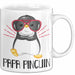 Papa Pinguin Tasse Geschenk Pinguin Liebhaber Vatertag Weiß Trendation
