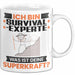 Survival-Experte Tasse Geschenk für Survival-Experte Geburtstag Lustiger Spruch Kaffee-Becher Was Ist Deine Superkraft Weiß Trendation