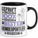 Hundesportler Geschenk Lustiger Spruch für Hundesportler Geschenkidee Bester Hundesportler Der Welt Schwarz Trendation