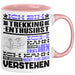Trekking-Enthusiast Geschenk Tasse Lustige Geschenkdiee für einen Trekking-Enthusiast Geburtstag Ich Bin Trekking-Enthusiast Ich Kann Es Dir Erklären Aber Nicht Für Dich Verstehen Rosa Trendation