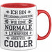 Religionslehrer Tasse Geschenk Lustige Geschenkidee Spruch Ich Bin Religionslehrerin Rot Trendation