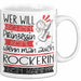 Rockerin Tasse Geschenk Spruch Wer Will Schon Prinzessin Sein Wenn Man Auch Rockerin Sein Kann Weiß Trendation