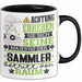 Sammler Geschenk Tasse Lustiger Spruch Erheben Sie Sich Der Sammler Betritt den Raum Schwarz Trendation