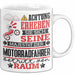 Motorradfahrer Geschenk Tasse Lustiger Spruch Erheben Sie Sich Der Motorradfahrer Betritt den Raum Weiß Trendation