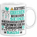 Schwiegercousin Geschenk Tasse Lustiger Spruch Erheben Sie Sich Der Schwiegercousin Betritt den Raum Weiß Trendation