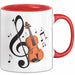 Geiger Tasse Geschenkidee für Liebhaber von Streichmusik Rot Trendation