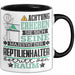 Reptilienhalter Geschenk Tasse Lustiger Spruch Erheben Sie Sich Der Reptilienhalter Betritt den Raum Schwarz Trendation