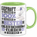 Gleitschirmflieger Geschenk Lustiger Spruch für Gleitschirmflieger Geschenkidee Bester Gleitschirmflieger Der Welt Grün Trendation
