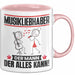 Musikliebhaber Tasse Geschenk für Musikliebhaber Der Mann Der Alles Kann Geschenkidee zum Geburtstag Rosa Trendation