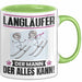 Langläufer Tasse Geschenk für Langläufer Der Mann Der Alles Kann Geschenkidee zum Geburtstag Grün Trendation