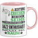 Jazz-Enthusiast Geschenk Tasse Lustiger Spruch Erheben Sie Sich Der Jazz-Enthusiast Betritt den Raum Rosa Trendation