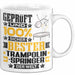 Trampolinspringer Geschenk Lustiger Spruch für Trampolinspringer Geschenkidee Bester Trampolinspringer Der Welt Weiß Trendation