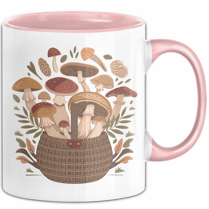 Sammler Tasse Geschenkidee für Wildnahrungs Entdecker Rosa Trendation