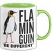 Pinguin Flamingo Tasse Geschenk Lustige Geschenkidee Spruch Flaminguin Grün Trendation