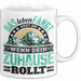 Camping Tasse Geschenk Das Leben Fängt Erst An Wenn Dein Zuhause Rollt Weiß Trendation