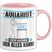 Aquarist Tasse Geschenk für Aquarist Der Mann Der Alles Kann Geschenkidee zum Geburtstag Rosa Trendation