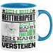 Reittherapeut Geschenk Kaffee-Tasse Geschenkidee für Reittherapeut Ich Bin Reittherapeut Ich Kann Es Dir Erklären Jedoch Nicht Für Dich Verstehen Spruch Lustig Blau Trendation