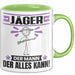 Jäger Tasse Geschenk für Jäger Der Mann Der Alles Kann Geschenkidee zum Geburtstag Grün Trendation