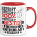Trekking-Enthusiast Geschenk Lustiger Spruch für Trekking-Enthusiast Geschenkidee Bester Trekking-Enthusiast Der Welt Rot Trendation