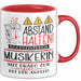 Musikerin Tasse Geschenk Lustig Abstand Halten Hochleistungs-Musikerin Mit Drang Zur Perfektion Bei Der Arbeit Rot Trendation