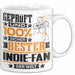 Indie-Fan Geschenk Lustiger Spruch für Indie-Fan Geschenkidee Bester Indie-Fan Der Welt Weiß Trendation