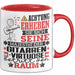 Gitarrenvirtuose Geschenk Tasse Lustiger Spruch Erheben Sie Sich Der Gitarrenvirtuose Betritt den Raum Rot Trendation