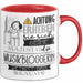 Musikbloggerin Tasse Geschenk Lustiger Spruch Bitte Erheben Sie Sich Seine Majestät Die Musikbloggerin Betritt Den Raum Rot Trendation