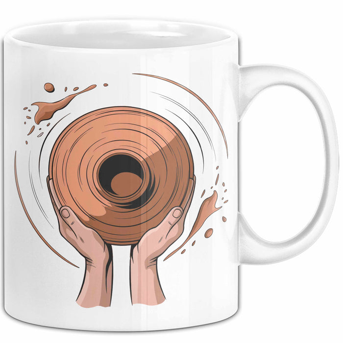 Töpfer Künstler Tasse Geschenk Lustige Geschenkidee Spruch Für Ton Kreative Weiß Trendation