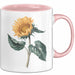Sonnenblume Pflanze Tasse Geschenk Lustige Geschenkidee Rosa Trendation