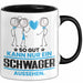 Schwager Geschenk Tasse So Gut Kann Nur Ein Schwager Aussehen Geschenkidee Kaffee-Becher Schwarz Trendation
