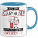 Journalistin Geschenk Tasse Ich Bin Journalistin Was Ist Deine Superkraft Geschenkidee Lustig Geburtstag Weihnachten Blau Trendation