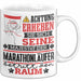 Marathonläufer Geschenk Tasse Lustiger Spruch Erheben Sie Sich Der Marathonläufer Betritt den Raum Weiß Trendation