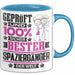 Spaziergänger Geschenk Lustiger Spruch für Spaziergänger Geschenkidee Bester Spaziergänger Der Welt Blau Trendation