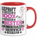 Hundegassi-Service Geschenk Lustiger Spruch für Hundegassi-Service Geschenkidee Bester Hundegassi-Service Der Welt Rot Trendation