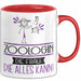 Zoologin Geschenk Tasse Becher Die Frau Die Allen Kann Geschenkidee für eine Zoologin Lustig Rot Trendation