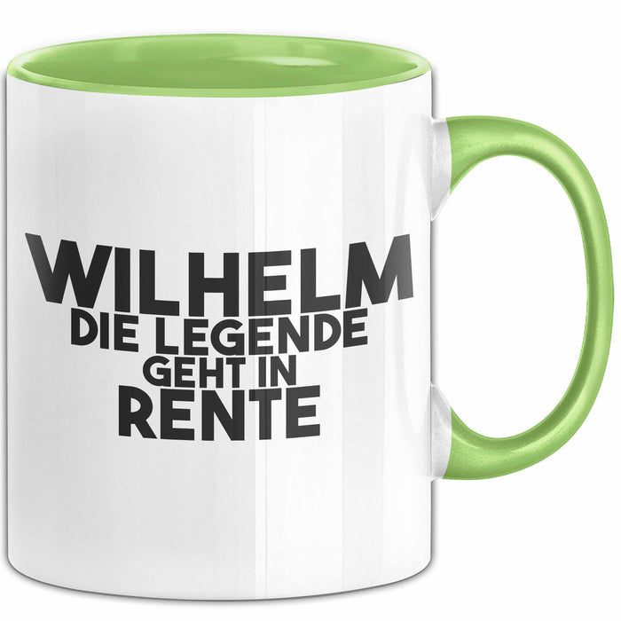 Wilhelm Tasse Wilhelm – Die Legende Geht In Rente Geschenk