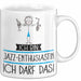 Geschenk für Jazz-Enthusiastin Tasse Lustige Geschenkidee Geburtstag Ich Bin Jazz-Enthusiastin Ich Darf Das Weiß Trendation