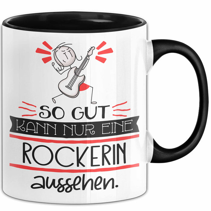 Rockerin Geschenk Tasse So Gut Kann Nur Eine Rockerin Aussehen Geschenkidee Geburtstag Weihnachten Lustig Trendation