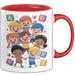 Kindergarten Lehrer Tasse Geschenk Lustige Geschenkidee Spruch Für Kleine Lernende Rot Trendation