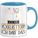 Geschenk für Vogelretterin Tasse Lustige Geschenkidee Geburtstag Ich Bin Vogelretterin Ich Darf Das Blau Trendation