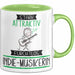 Indie-Musikerin Tasse Geschenk Becher Stark Attraktiv Furchtlos Indie-Musikerin Lustige Geschenkidee Grün Trendation