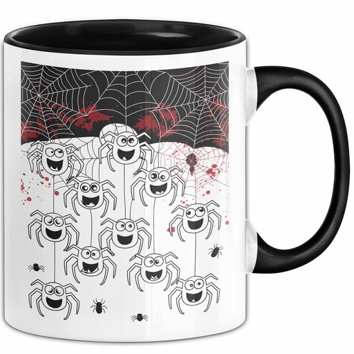 Spinne Vogelspinne Tier Tasse Geschenk Lustige Geschenkidee Spruch Schwarz Trendation