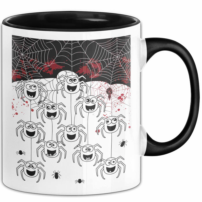 Spinne Vogelspinne Tier Tasse Geschenk Lustige Geschenkidee Spruch Schwarz Trendation