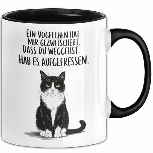 Büroarbeit Kollege Abschied Tasse Geschenk Lustige Geschenkidee Spruch Ein Vögelchen Hat Mir Gezwitschert Dass Du Weggehst Trendation