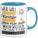 Musikwissenschaftlerin Tasse Geschenk Spruch Wer Will Schon Prinzessin Sein Wenn Man Auch Musikwissenschaftlerin Sein Kann Blau Trendation