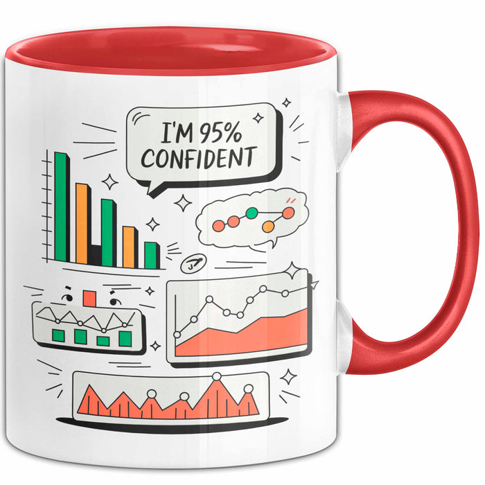 Statistiker Tasse Geschenk Lustige Geschenkidee Spruch Für Daten Analysten Rot Trendation