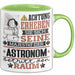 Astronom Geschenk Tasse Lustiger Spruch Erheben Sie Sich Der Astronom Betritt den Raum Grün Trendation